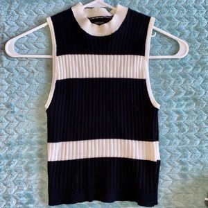 Forever 21 black and white tank top